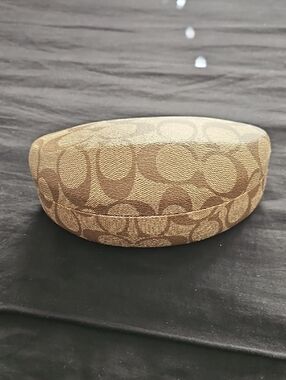 Coach Brown Signature Sunglasses Case